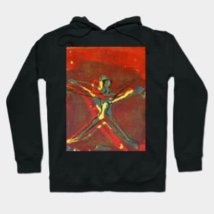 The Dancers 1 - Printmaking Dancers Series Hoodie